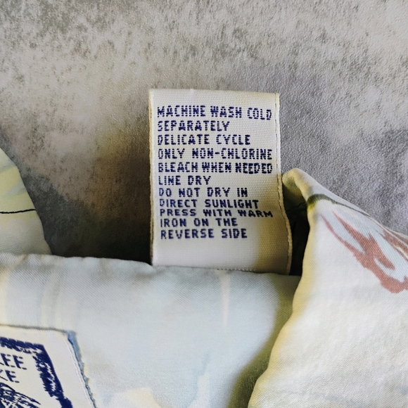 Vintage Roundtree & Yorke 100% Silk Hawaiian Shirt Mens XXL Tropical Vacation - Picture 8 of 12